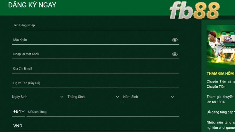 fb88 – Đăng ký ra sao ?